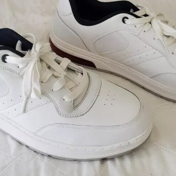 Skechers Leather NEW Evanston Rudge 210147 Men's White Sneakers, Shoes, Size 14M - Picture 2 of 4